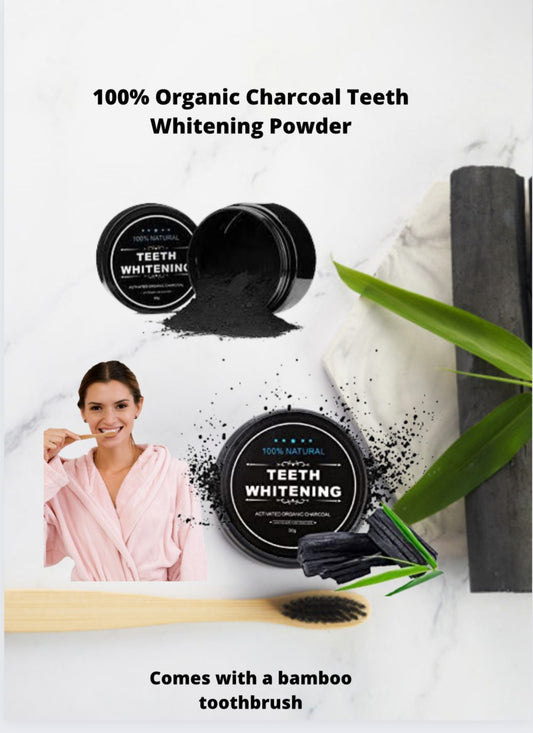 Teeth Whitening Powder, Activated Coconut Charcoal Powder