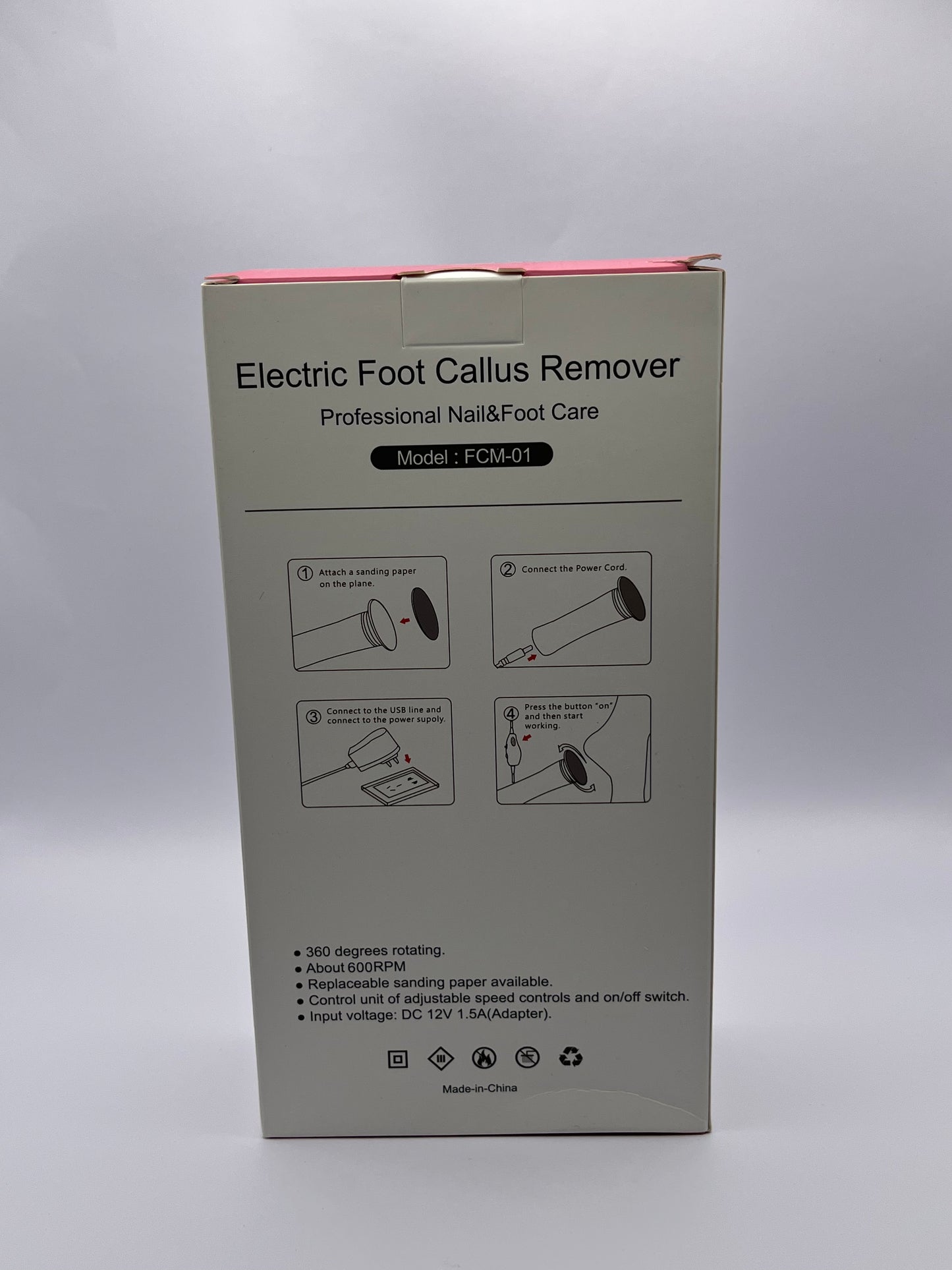 Electric Foot Callus Remover, Replacement sanding paper included